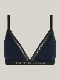 Biustonosze|Bielizna*Tommy Hilfiger Trójkątny Nieusztywniany Biustonosz Z Koronką DESERT SKY