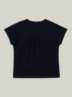 Topy I T-Shirty*Tommy Hilfiger T-shirt Adaptive Z Gwiazdką Z Cekinów I Logo DESERT SKY