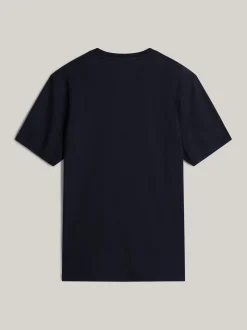 T-Shirty*Tommy Hilfiger T-shirt Adaptive Z Okrągłym Dekoltem I Logo DESERT SKY