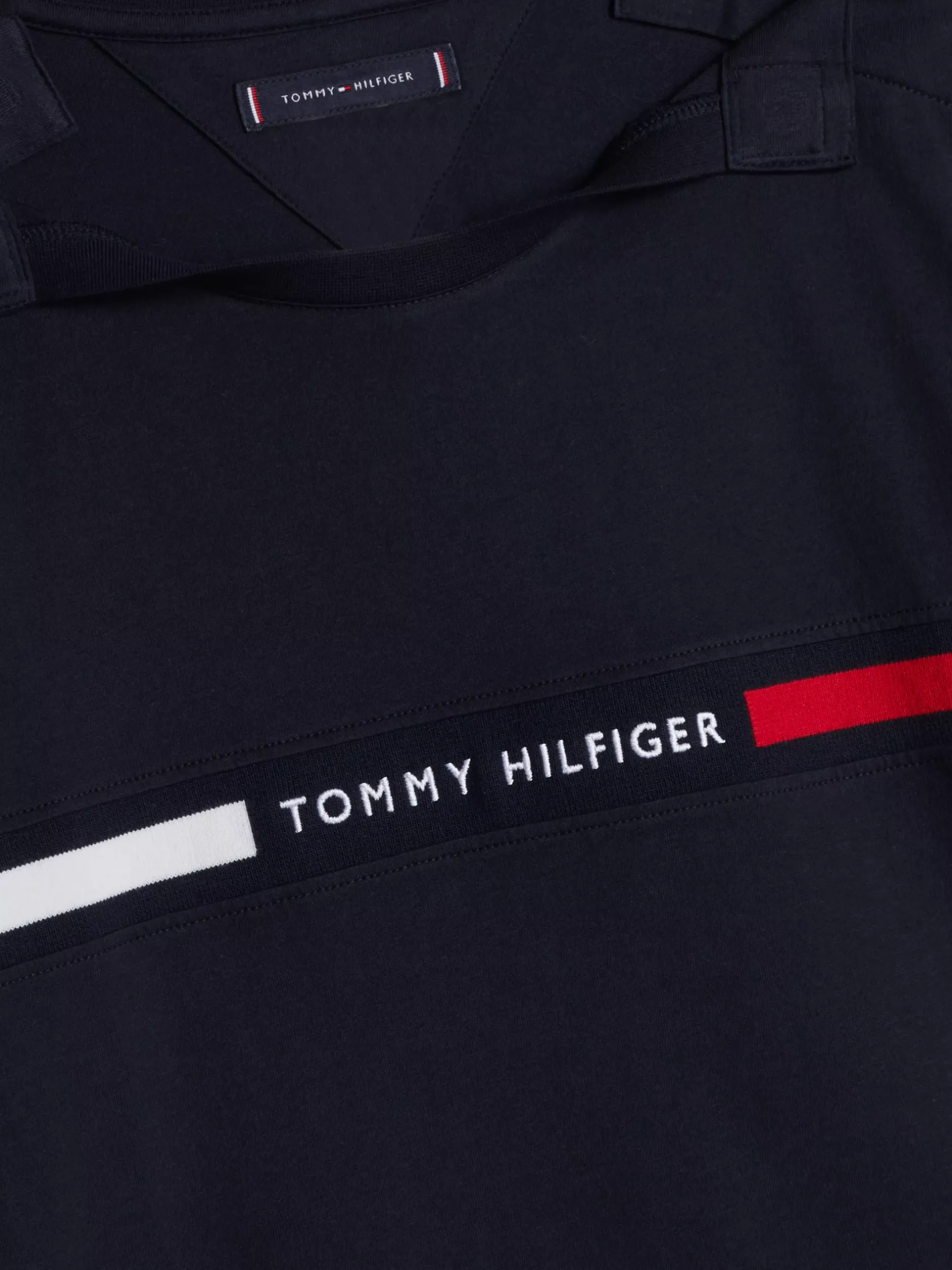 T-Shirty*Tommy Hilfiger T-shirt Adaptive Z Okrągłym Dekoltem I Logo DESERT SKY