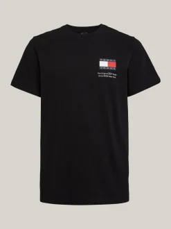 T-Shirty*Tommy Hilfiger T-shirt Essential O Dopasowanym Kroju Z Logo BLACK