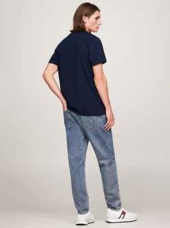 T-Shirty*Tommy Hilfiger T-shirt Essential O Dopasowanym Kroju Z Logo DARK NIGHT NAVY