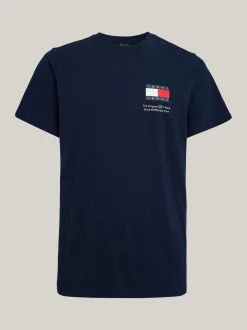 T-Shirty*Tommy Hilfiger T-shirt Essential O Dopasowanym Kroju Z Logo DARK NIGHT NAVY