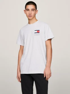 T-Shirty*Tommy Hilfiger T-shirt Essential O Dopasowanym Kroju Z Logo SILVER GREY