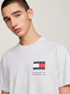 T-Shirty*Tommy Hilfiger T-shirt Essential O Dopasowanym Kroju Z Logo SILVER GREY