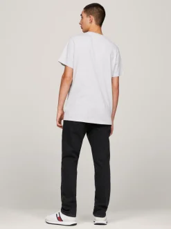 T-Shirty*Tommy Hilfiger T-shirt Essential O Dopasowanym Kroju Z Logo SILVER GREY