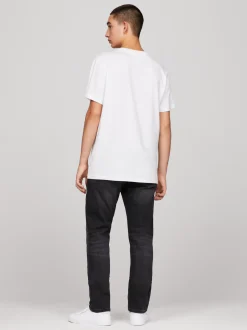 T-Shirty*Tommy Hilfiger T-shirt Essential O Dopasowanym Kroju Z Logo WHITE