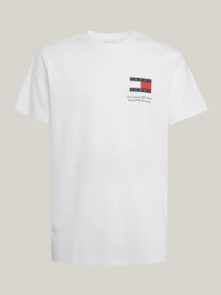 T-Shirty*Tommy Hilfiger T-shirt Essential O Dopasowanym Kroju Z Logo WHITE