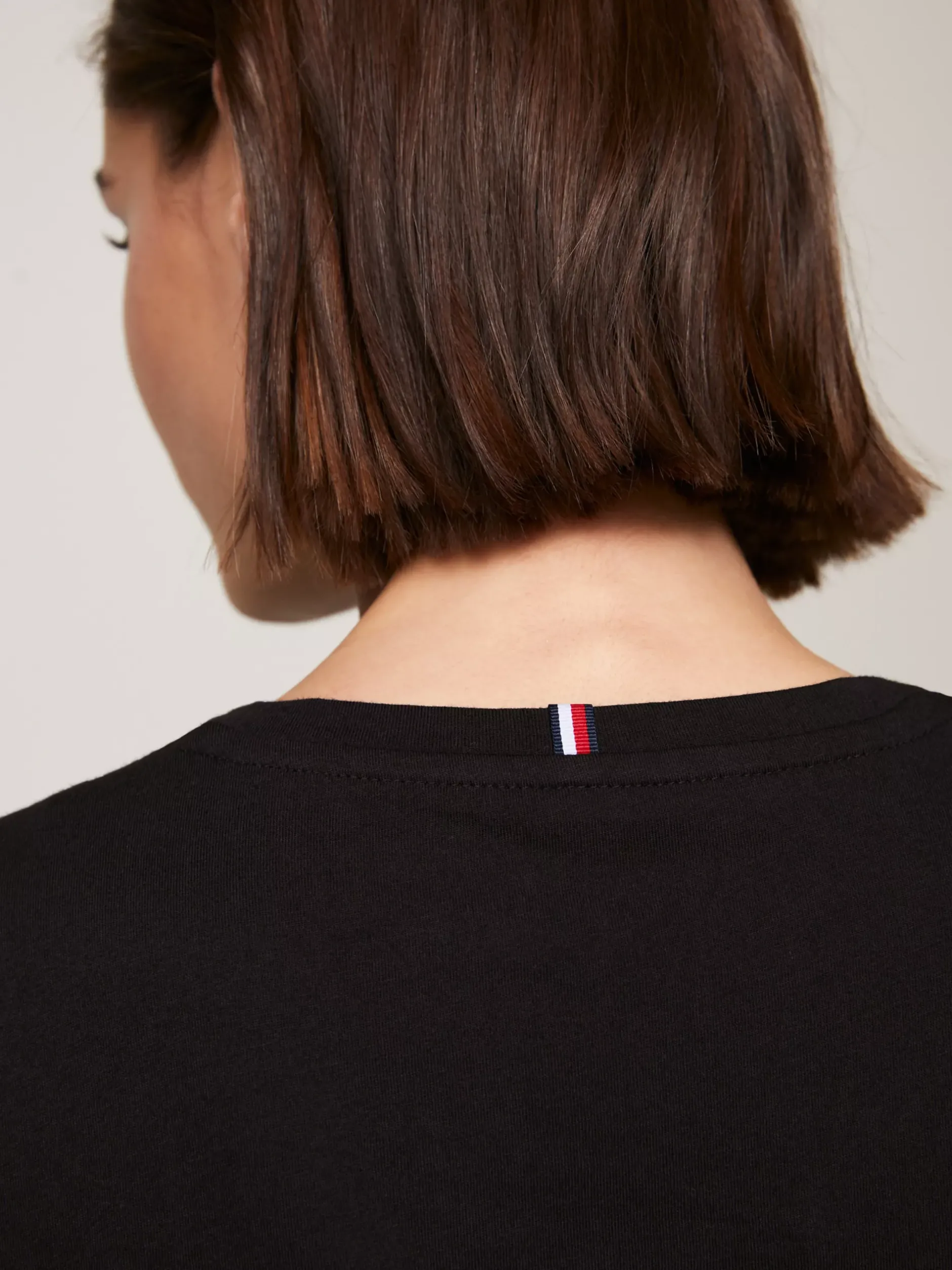 T-Shirty*Tommy Hilfiger T-shirt Heritage Z Okrągłym Dekoltem I Logo MASTERS BLACK