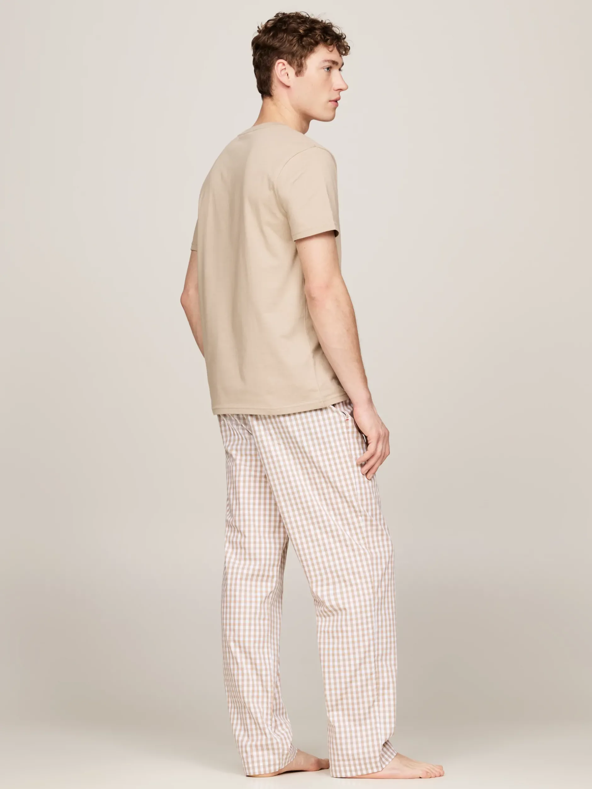 Stroje Domowe*Tommy Hilfiger T-shirt Lounge TH Original BEIGE