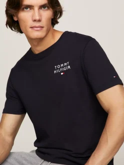 Stroje Domowe*Tommy Hilfiger T-shirt Lounge TH Original DESERT SKY