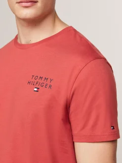 Stroje Domowe*Tommy Hilfiger T-shirt Lounge TH Original TERRA RED