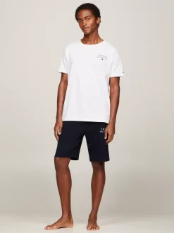 Stroje Domowe*Tommy Hilfiger T-shirt Lounge TH Original WHITE