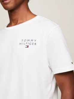 Stroje Domowe*Tommy Hilfiger T-shirt Lounge TH Original WHITE