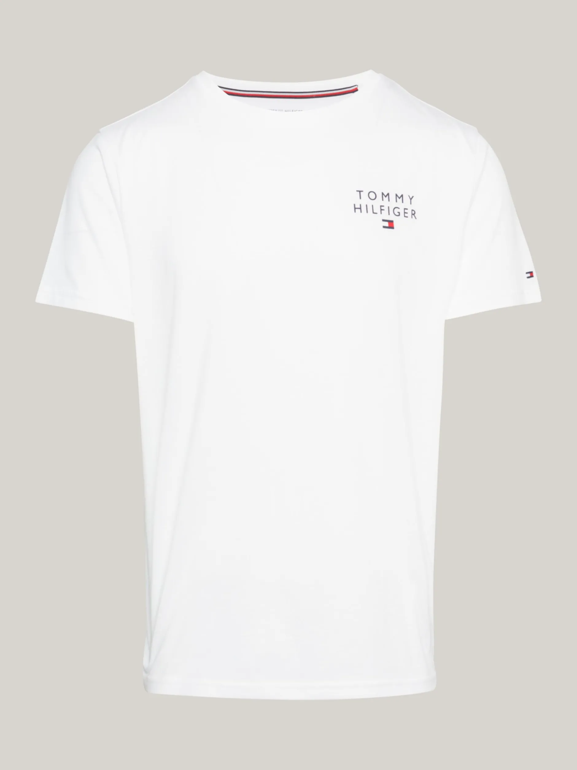 Stroje Domowe*Tommy Hilfiger T-shirt Lounge TH Original WHITE