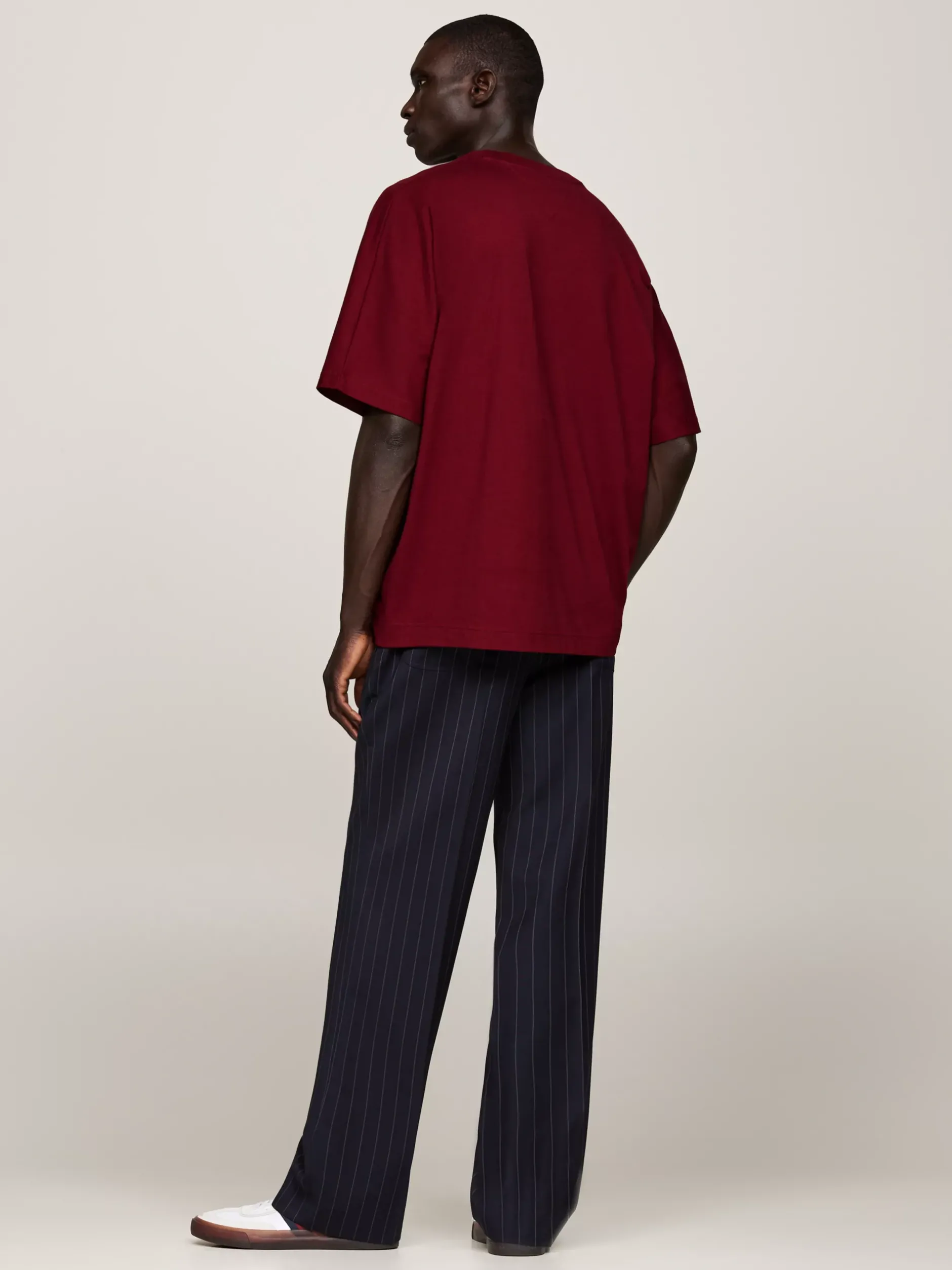 T-Shirty*Tommy Hilfiger T-shirt O Kroju Pudełkowym Z Rękawem Kimonowym ROUGE