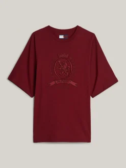 T-Shirty*Tommy Hilfiger T-shirt O Kroju Pudełkowym Z Rękawem Kimonowym ROUGE