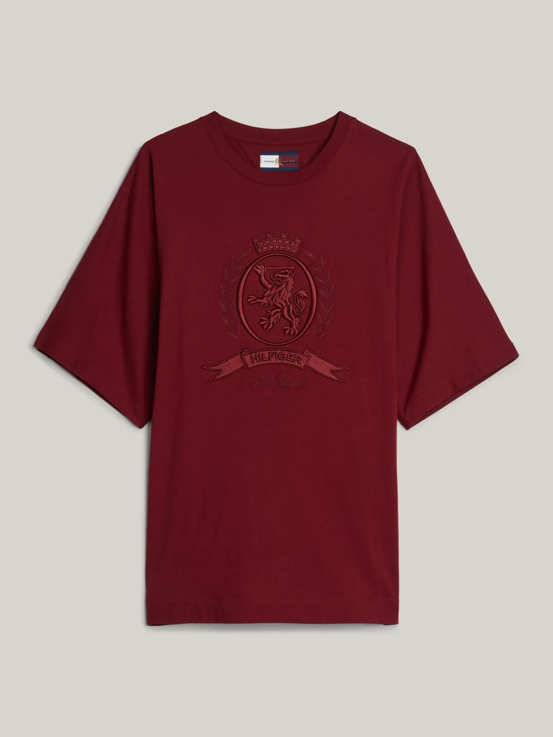 T-Shirty*Tommy Hilfiger T-shirt O Kroju Pudełkowym Z Rękawem Kimonowym ROUGE