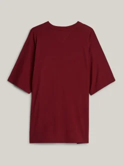 T-Shirty*Tommy Hilfiger T-shirt O Kroju Pudełkowym Z Rękawem Kimonowym ROUGE
