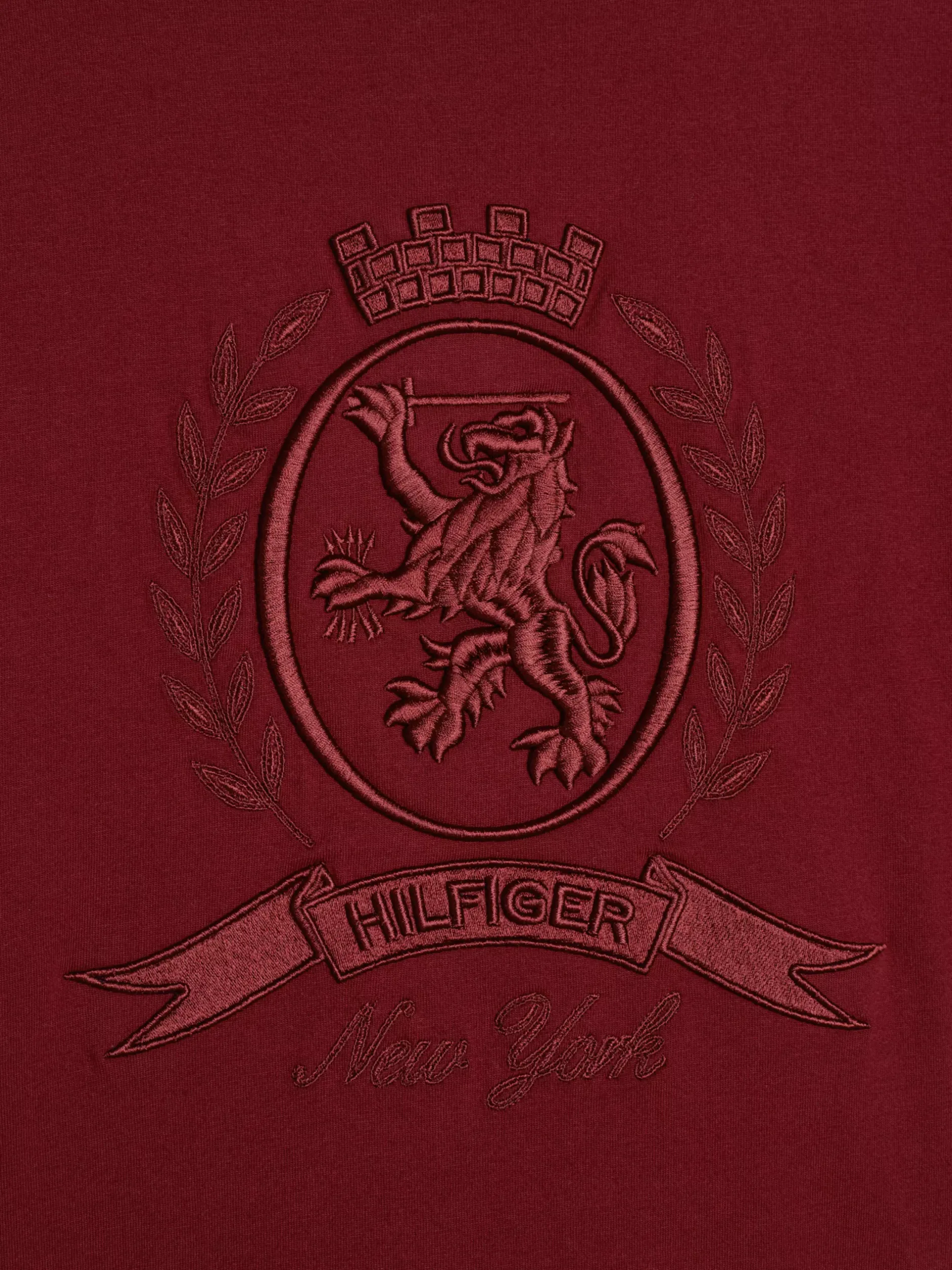 T-Shirty*Tommy Hilfiger T-shirt O Kroju Pudełkowym Z Rękawem Kimonowym ROUGE