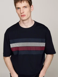 T-Shirty*Tommy Hilfiger T-shirt O Luźnym Kroju Z Cieniowaną Flagą DESERT SKY
