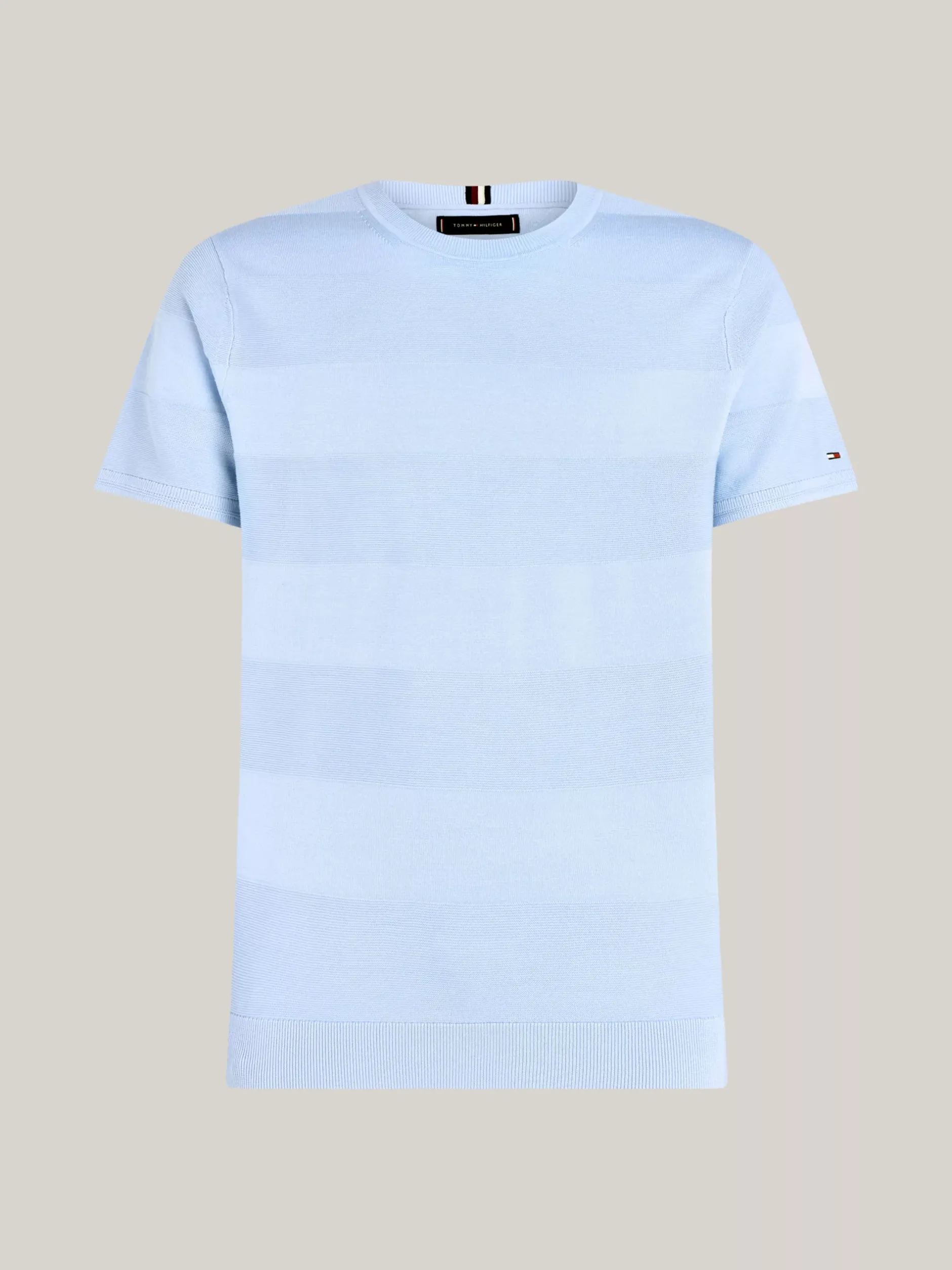 Swetry Z Okrągłym Dekoltem|Swetry*Tommy Hilfiger T-shirt O Swetrowym Splocie W Paski VESSEL BLUE