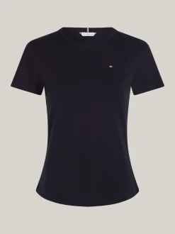 T-Shirty*Tommy Hilfiger T-shirt O Wąskim Kroju Curve 1985 Collection DESERT SKY