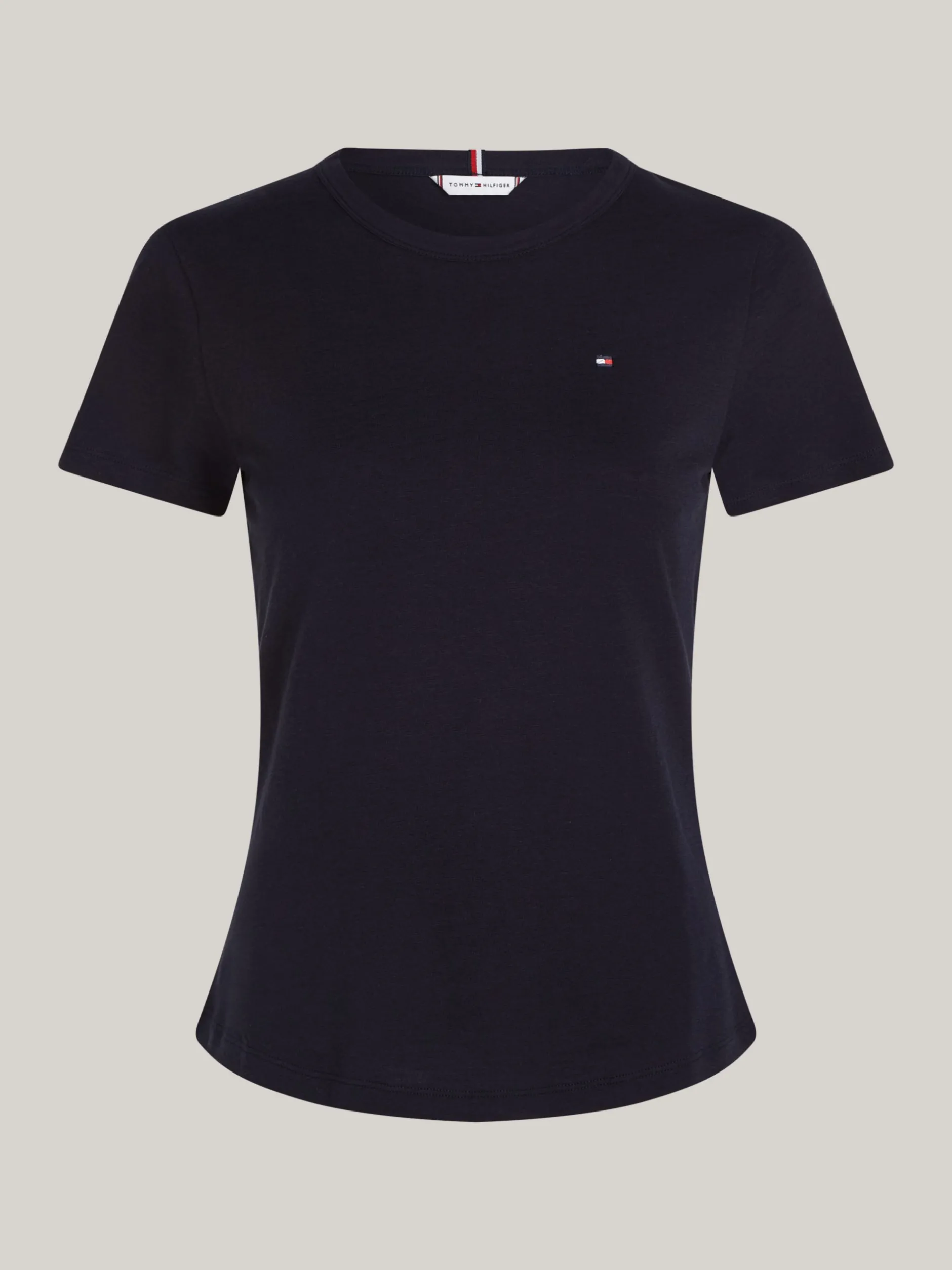 T-Shirty*Tommy Hilfiger T-shirt O Wąskim Kroju Curve 1985 Collection DESERT SKY