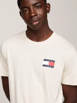 T-Shirty*Tommy Hilfiger T-shirt O Wąskim Kroju Z Logo NEWSPRINT