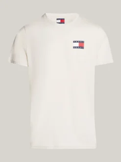 T-Shirty*Tommy Hilfiger T-shirt O Wąskim Kroju Z Logo NEWSPRINT