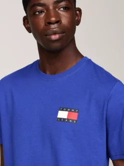 T-Shirty*Tommy Hilfiger T-shirt O Wąskim Kroju Z Logo BRIGHT BLUE
