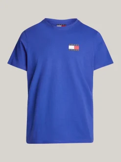 T-Shirty*Tommy Hilfiger T-shirt O Wąskim Kroju Z Logo BRIGHT BLUE