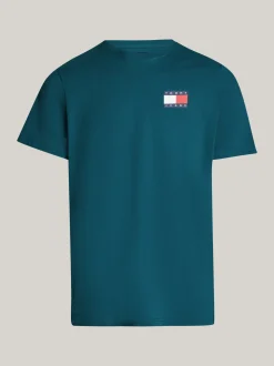 T-Shirty*Tommy Hilfiger T-shirt O Wąskim Kroju Z Logo DEEP SEAWATER