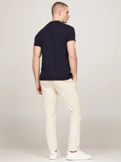 T-Shirty*Tommy Hilfiger T-shirt O Wąskim Kroju Z Logo DESERT SKY