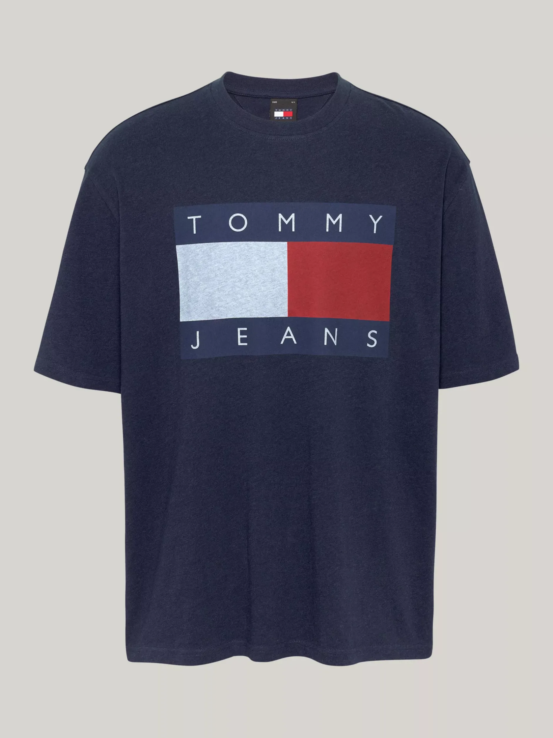 T-Shirty*Tommy Hilfiger T-shirt Oversize Z Flagą Tommy DARK NIGHT NAVY MELANGE