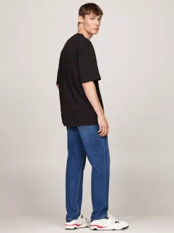 T-Shirty*Tommy Hilfiger T-shirt Oversize Z Logo BLACK