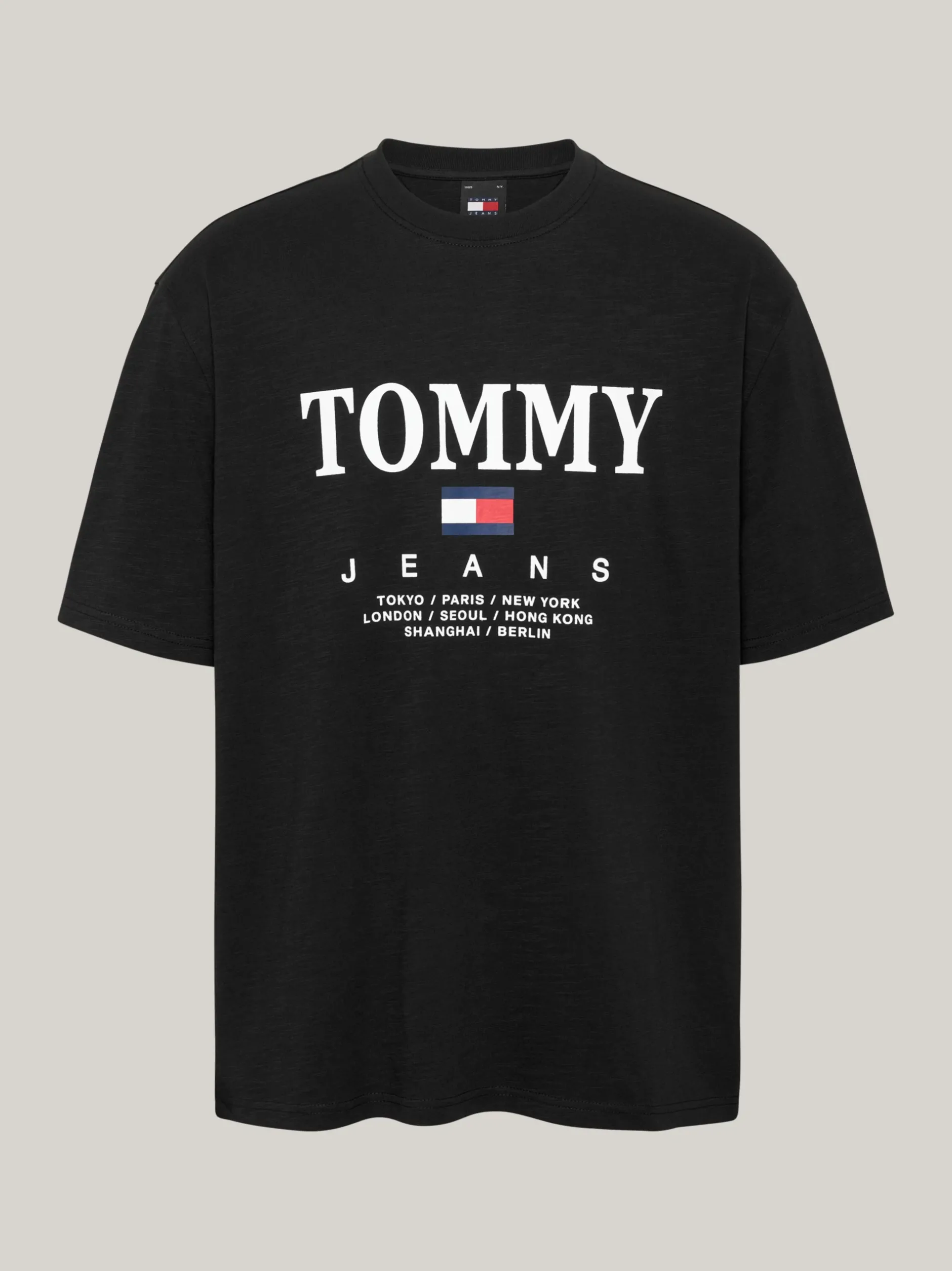 T-Shirty*Tommy Hilfiger T-shirt Oversize Z Logo BLACK