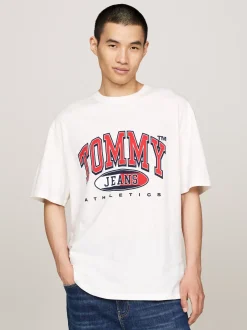 T-Shirty*Tommy Hilfiger T-shirt Oversize Z Logo ANCIENT WHITE