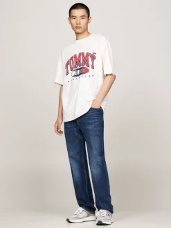 T-Shirty*Tommy Hilfiger T-shirt Oversize Z Logo ANCIENT WHITE