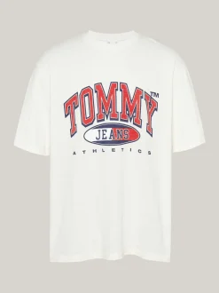T-Shirty*Tommy Hilfiger T-shirt Oversize Z Logo ANCIENT WHITE