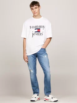 T-Shirty*Tommy Hilfiger T-shirt Oversize Z Logo WHITE