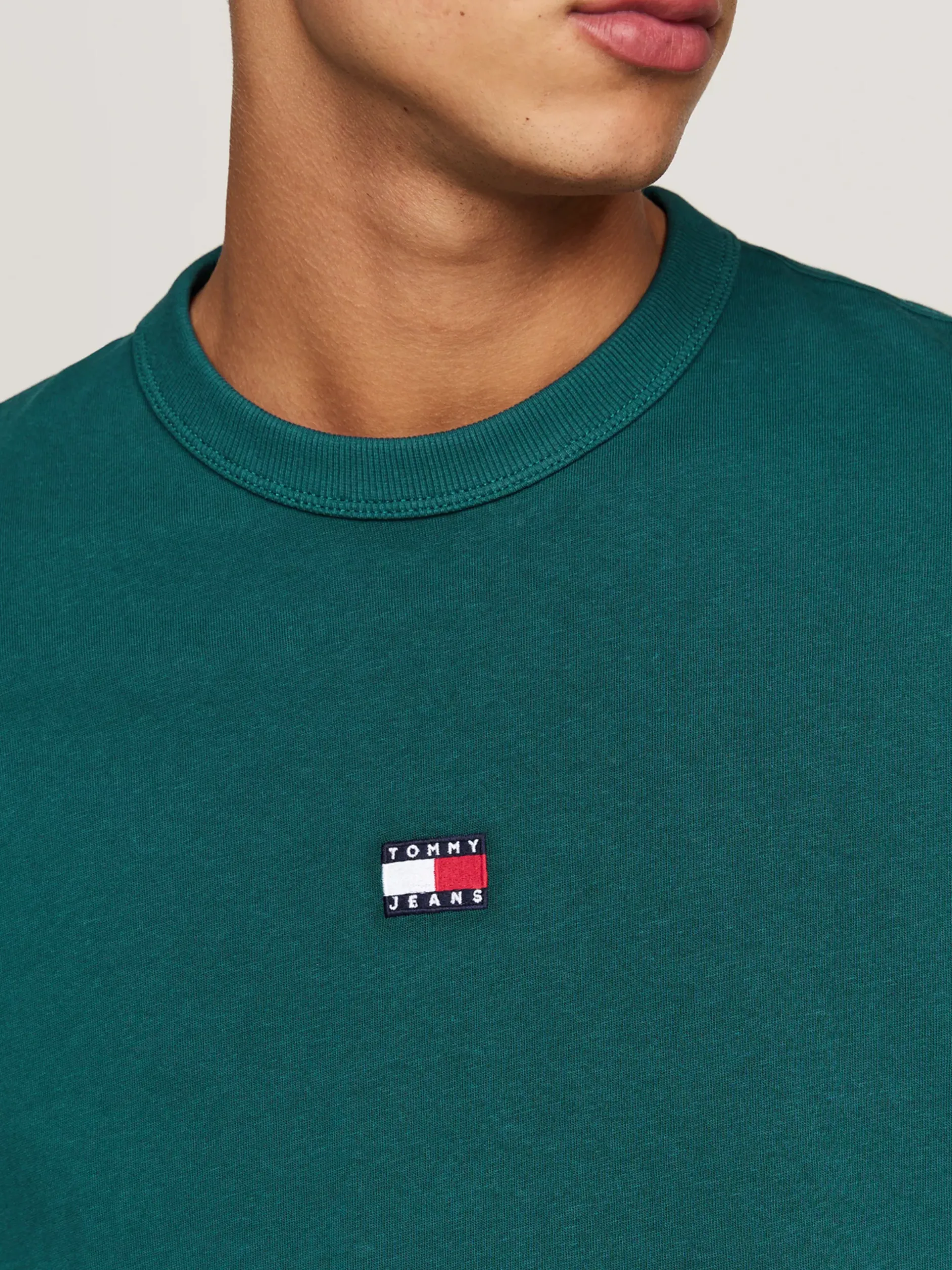 T-Shirty*Tommy Hilfiger T-shirt Oversize Z Naszywką Tommy DEEP SEAWATER