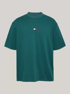 T-Shirty*Tommy Hilfiger T-shirt Oversize Z Naszywką Tommy DEEP SEAWATER