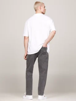 T-Shirty*Tommy Hilfiger T-shirt Oversize Z Naszywką Tommy WHITE