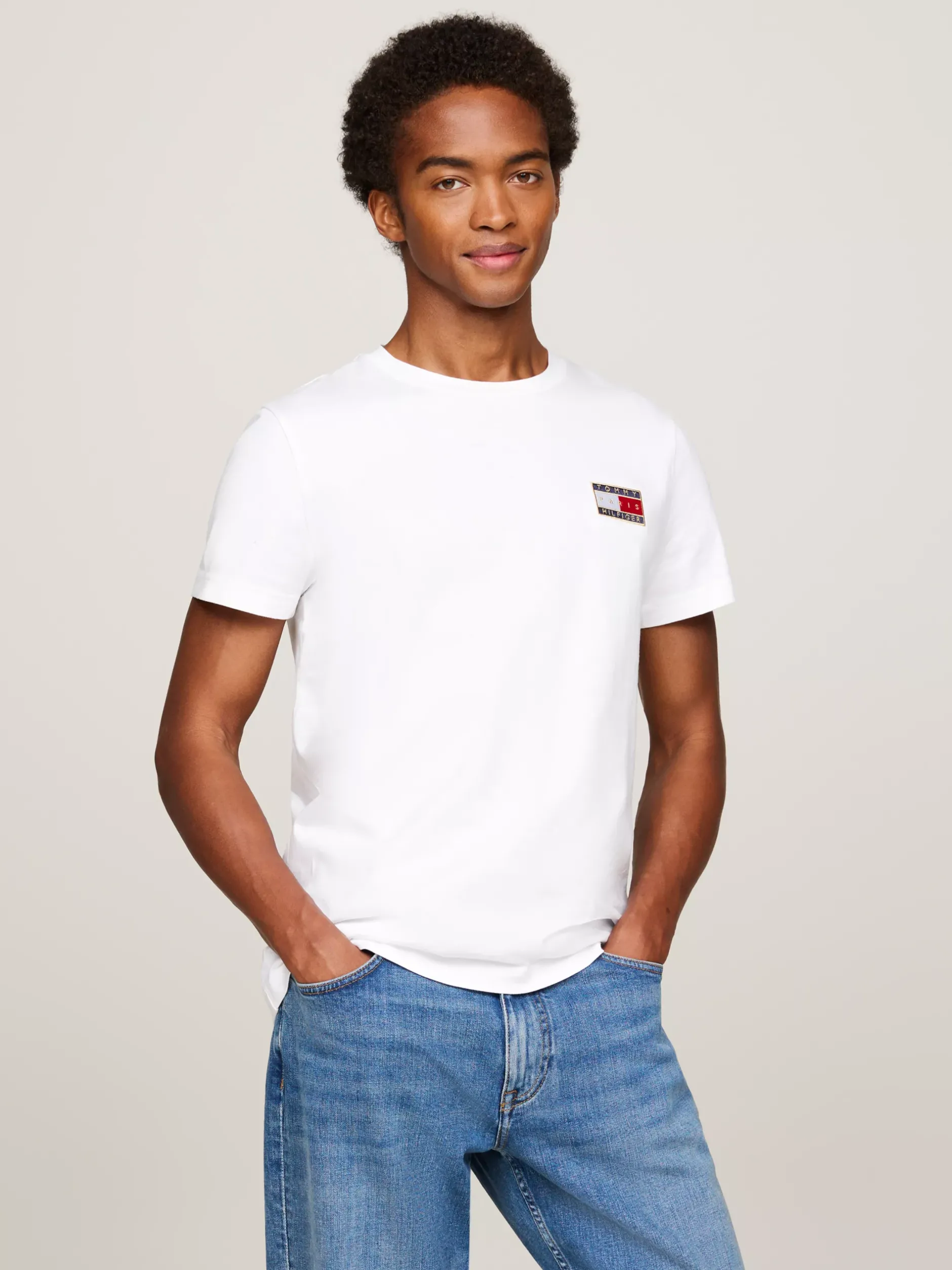 T-Shirty*Tommy Hilfiger T-shirt Paris 1985 Collection WHITE