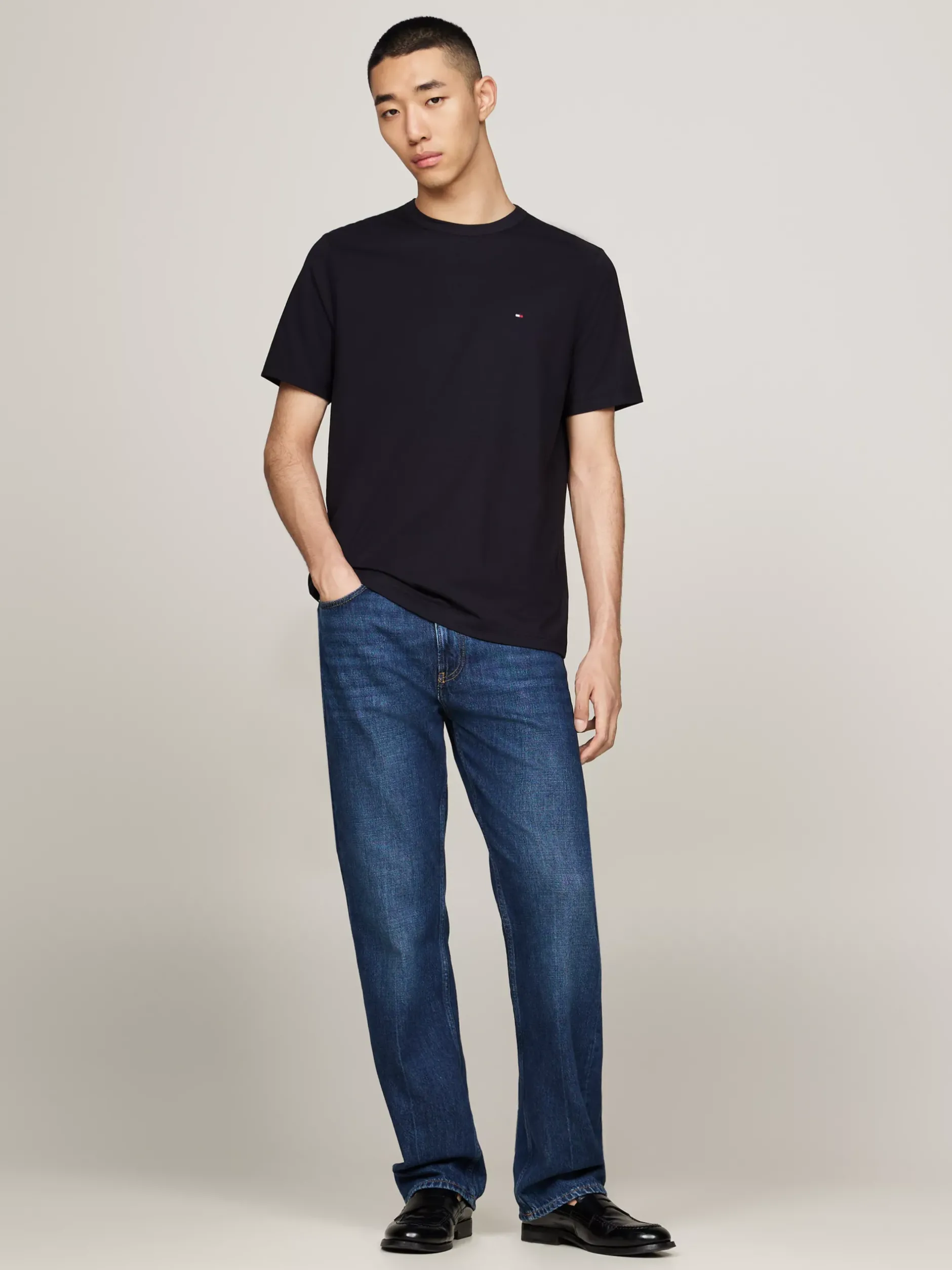 T-Shirty*Tommy Hilfiger T-shirt Pochłaniający Wilgoć DESERT SKY