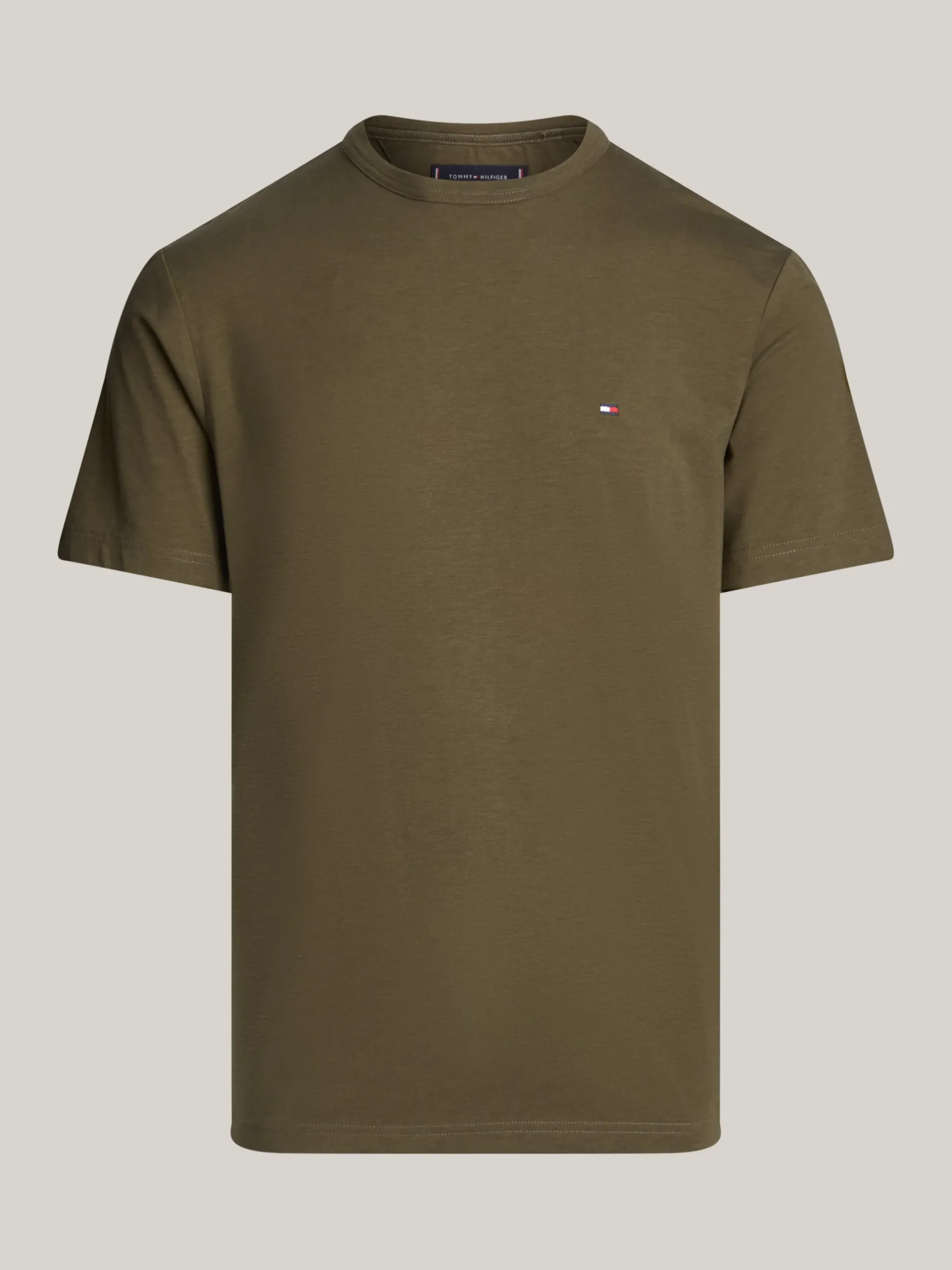 T-Shirty*Tommy Hilfiger T-shirt Pochłaniający Wilgoć ARMY GREEN