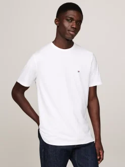 T-Shirty*Tommy Hilfiger T-shirt Pochłaniający Wilgoć WHITE
