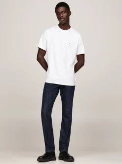 T-Shirty*Tommy Hilfiger T-shirt Pochłaniający Wilgoć WHITE
