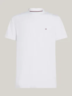 T-Shirty*Tommy Hilfiger T-shirt Pochłaniający Wilgoć WHITE